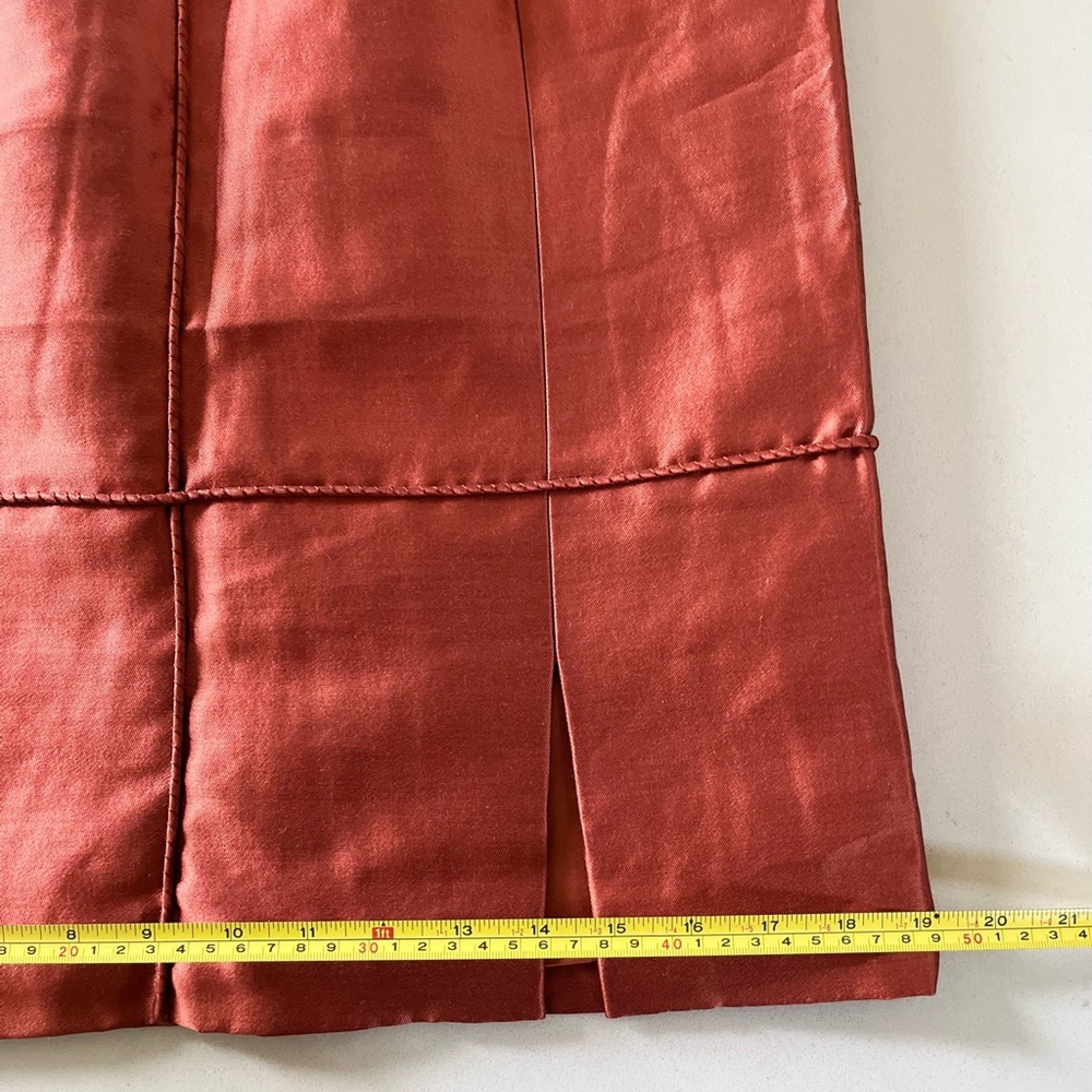 NWOT Chado Ralph Rucchi Salmon Silk Cocktail Dress - size 6 - Picture 7 of 12
